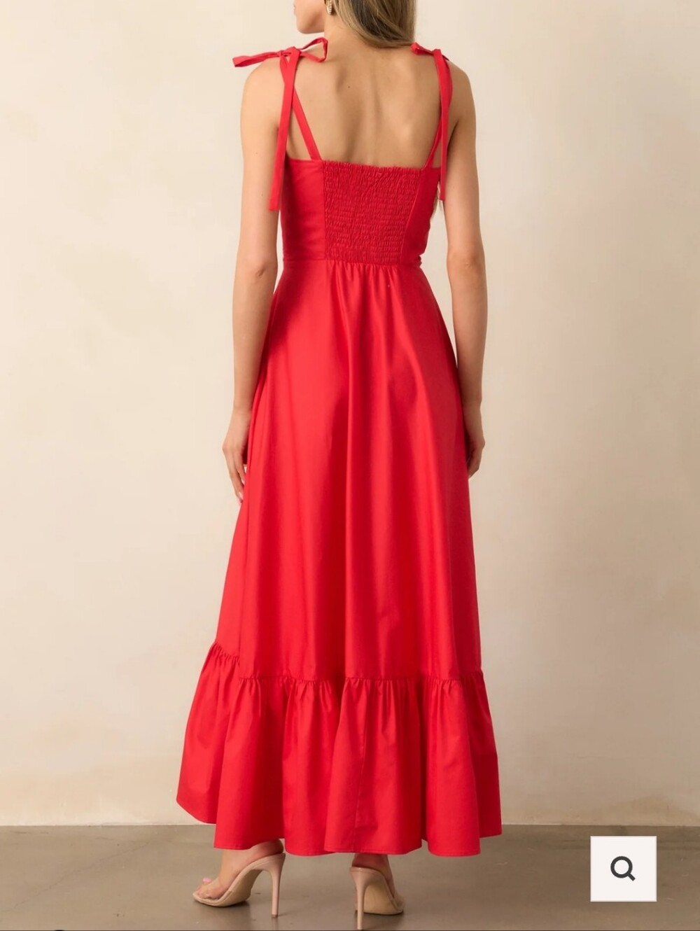 Vici Dress Forum Red Tie-Shoulder Bustier Dress Size Small - Picture 2 of 6